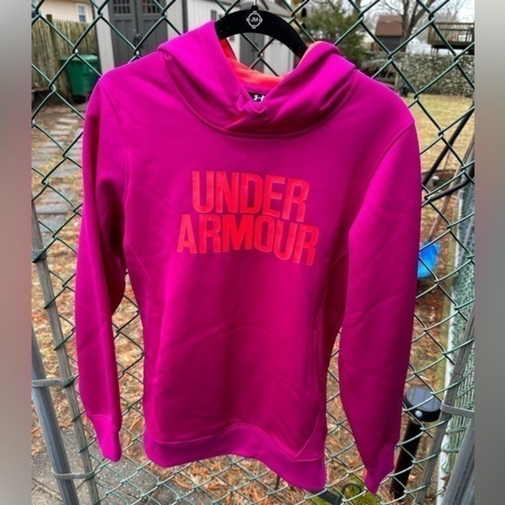 Under Armour Women's ColdGear Fuchsia Hoodie (Small) - Picture 2 of 6